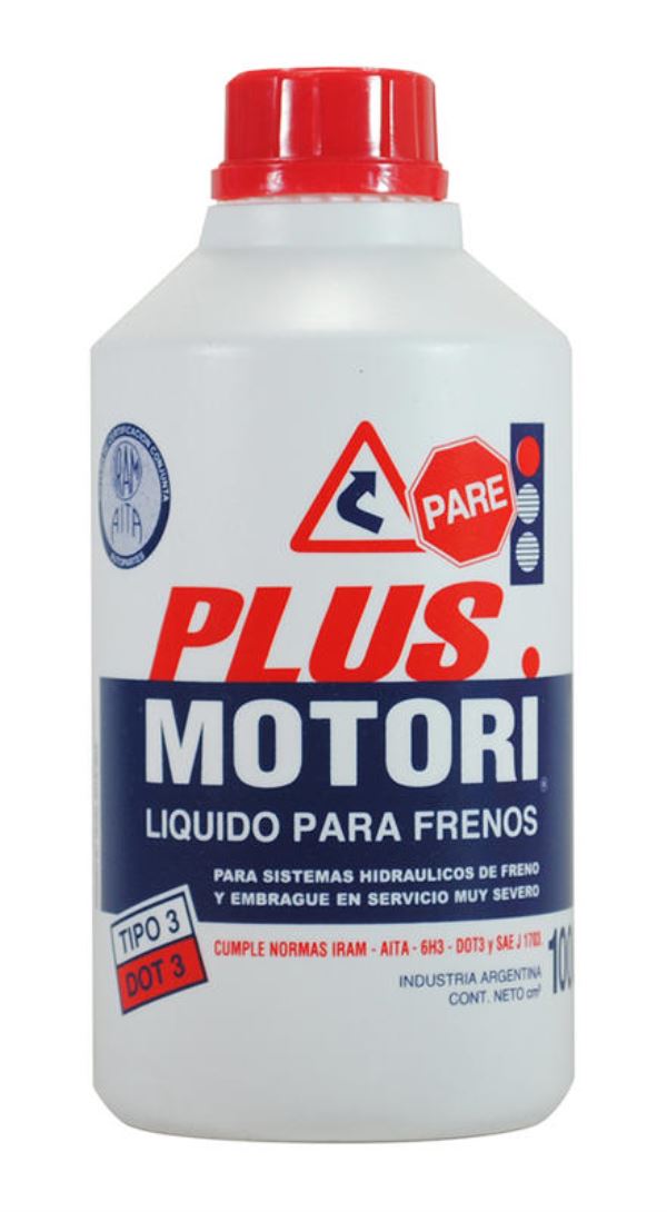 LIQUIDO DE FRENOS PLUSMOTORI DOT3 X 1000 cc. (OK)