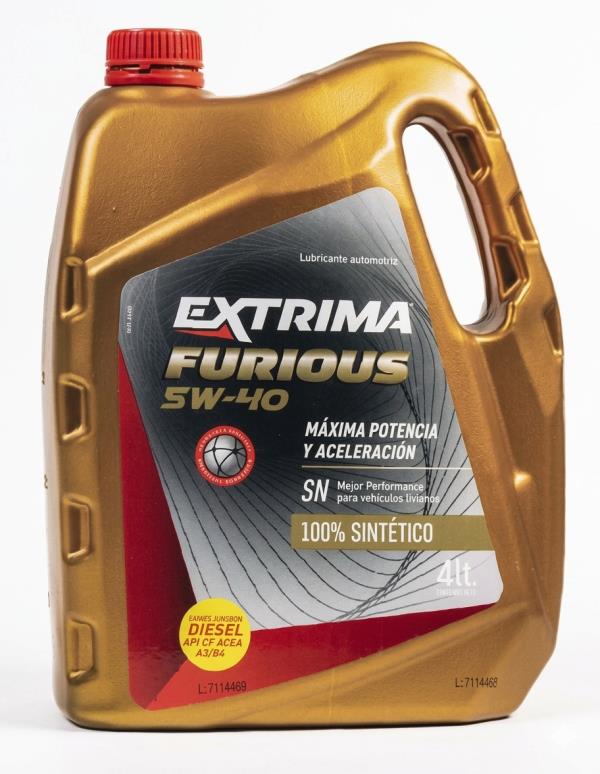 EXTRIMA SINTETICO Furious 5w40 4x4 Lts. (ok)