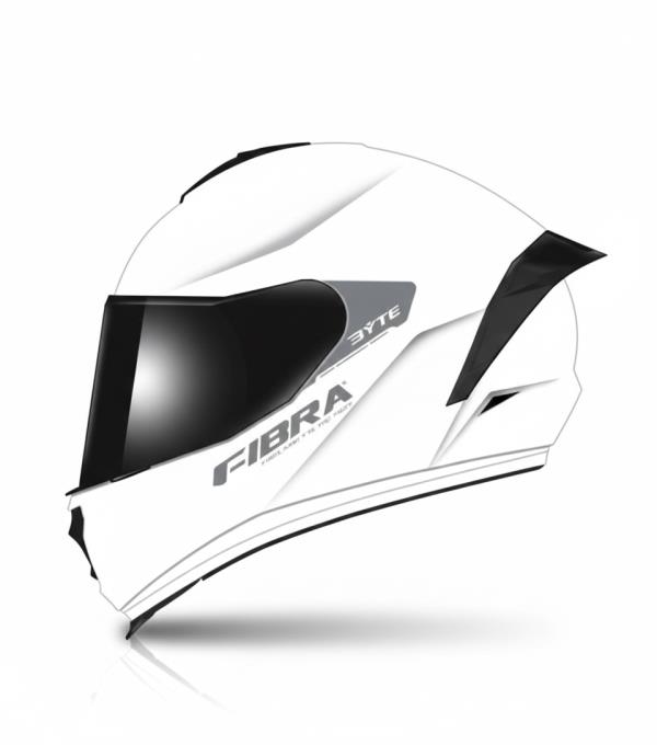 CASCO FIBRA BYTE STREAM WHITE TINTED VISOR