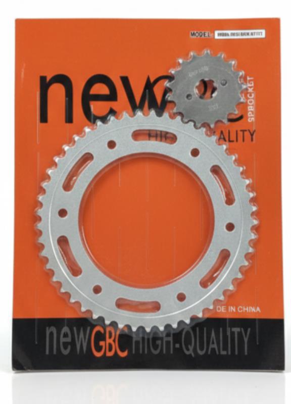 GBC KIT CORONA Y PIÑON XR 125/150 49T/17T