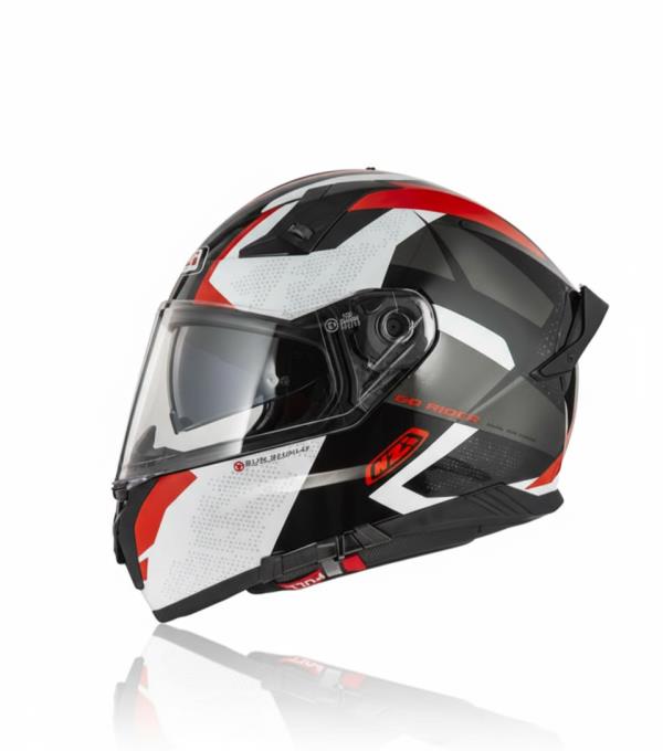GO RIDER TRIDENT BLACK&GREY&RED TALLE M