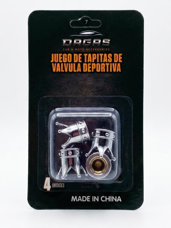 JUEGO DE TAPITAS VALVULA CORONA SILVER 4 PCS