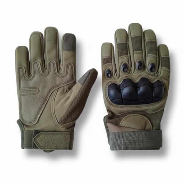 GUANTES GRAN TURISMO COLOR VERDE MILITAR TALLE L HAO