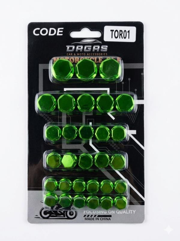 TAPITAS ANODIZADAS CUBRE TORNILLOS X 30 
UNIDADES - VERDE