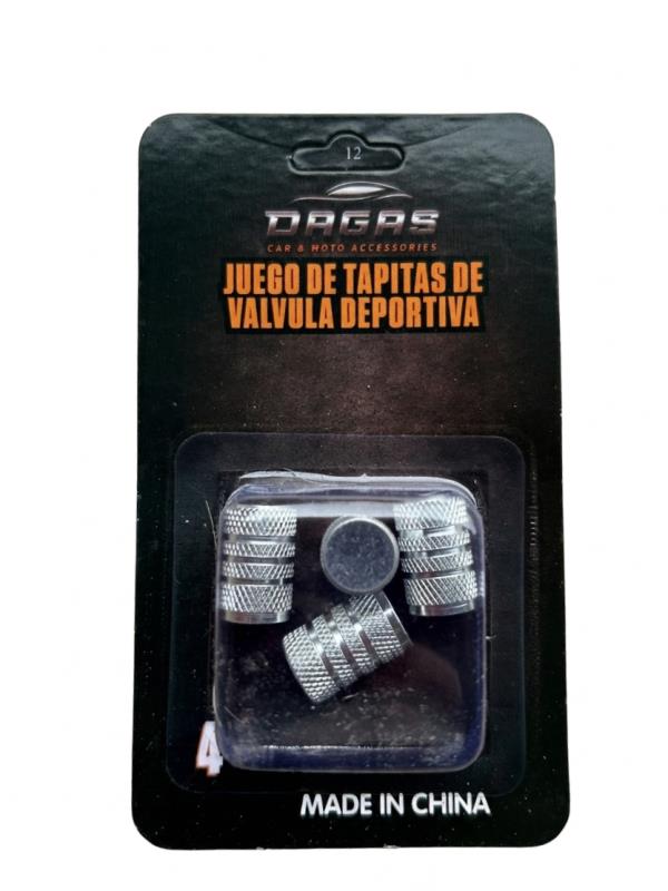 JUEGO DE TAPITAS DE VALVULA TUNNING
 SILVER 4 PCS